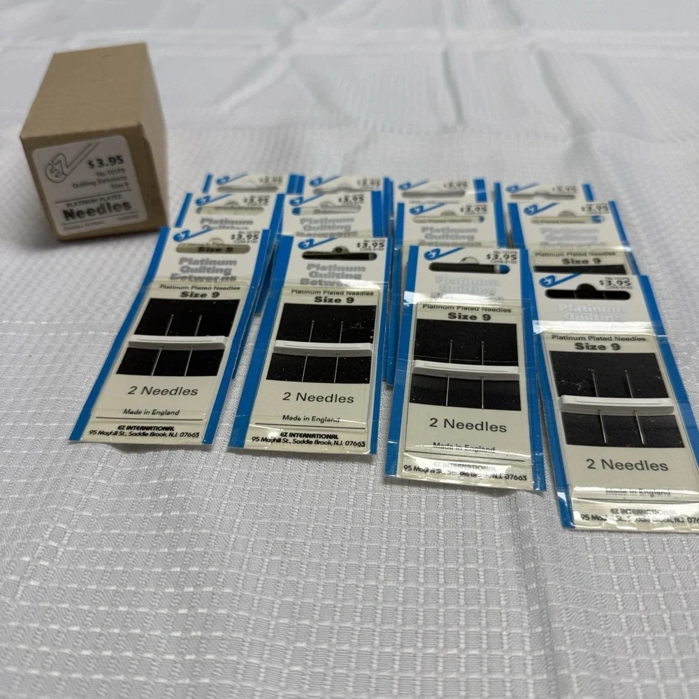 Vintage EZ Betweens Quilting Needles 2‎ pack each Size 9 Lot Of 12 New Sealed